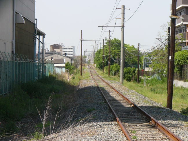 完全に地上に降りた阪和貨物線